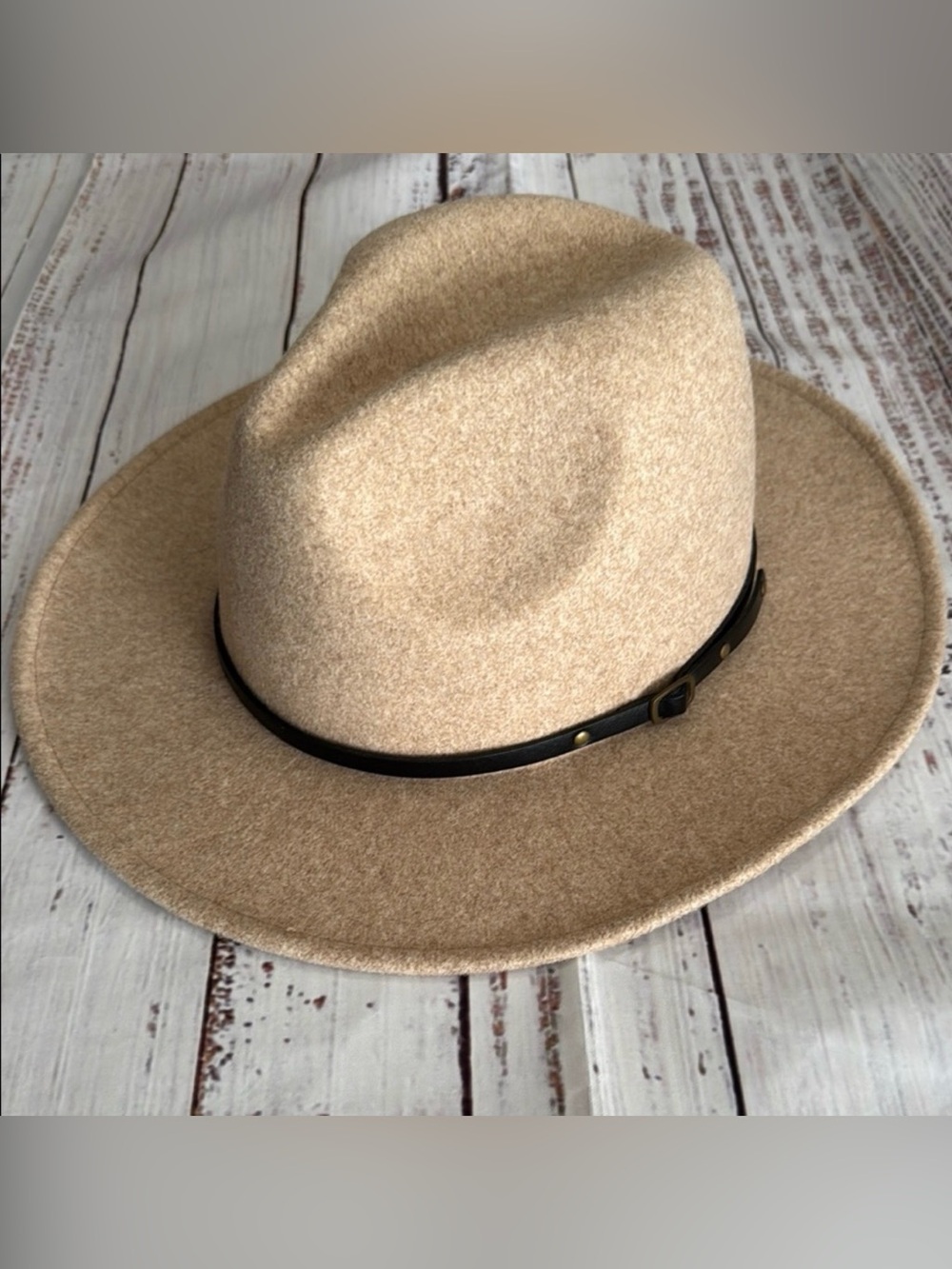 Wool Blend Wide Brimmed Fedora Hat‎